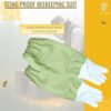 Leather beekeeping gloves with elastic gauntlets included