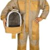 Khaki 3-layer ventilated bee suit with detachable veil for men and women