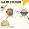 Khaki bee veil attached to beekeeping suit with universal zipper