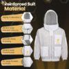 White ultralight bee jacket with round and fencing veils included